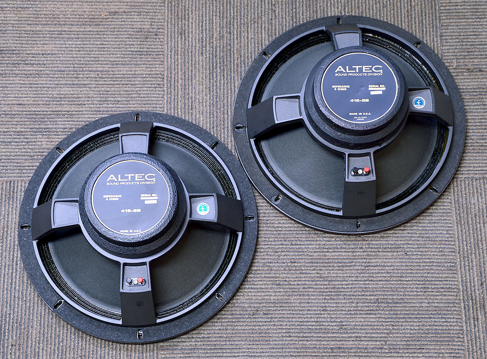 ALTEC アルテック 416-8B 8Ω 38cmコーン型ウーファーユニット ペア