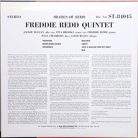 FREDDIE REDD Quintet - Shades Of Redd | ジャズレコード通販・買取の