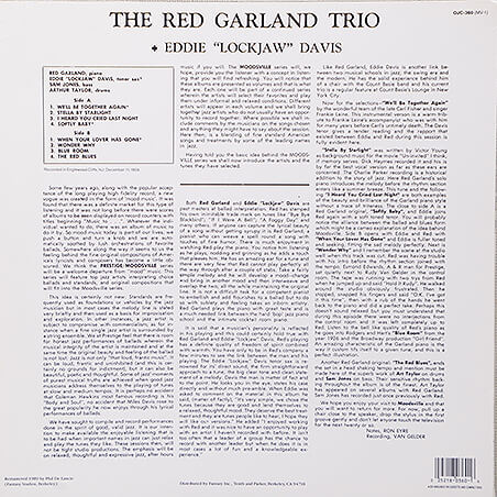 The Red Garland Trio + Eddie Lockjaw Davis - Moodsville Volume 1