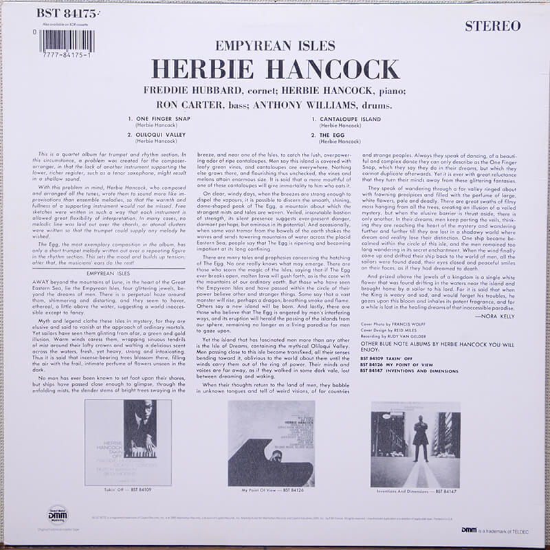 Herbie Hancock   Empyrean Isles   ジャズレコード通販・買取の
