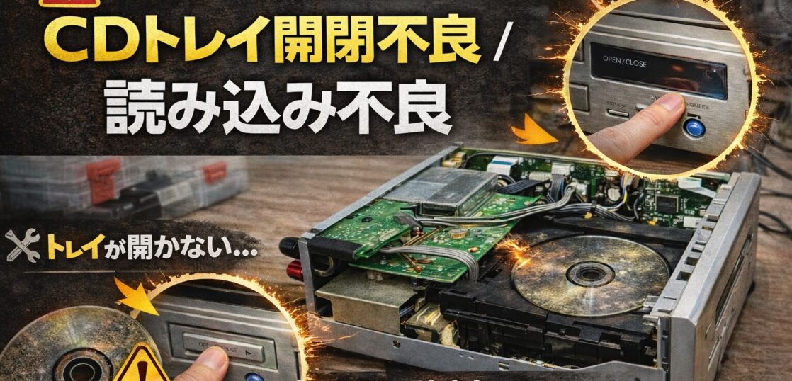 ONKYO CR-D1 CDトレイ開閉不良/読み込み不良