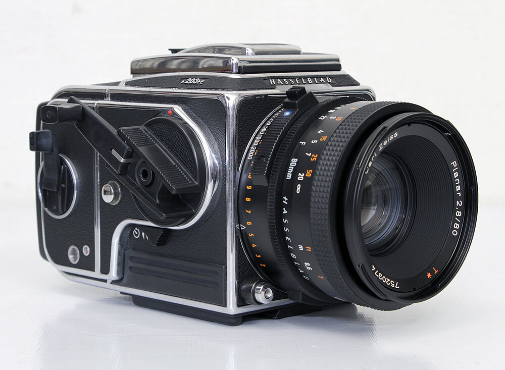 Hasselblad ハッセルブラッド 203FE+Planar 80mm F2.8T*+E12 カメラ