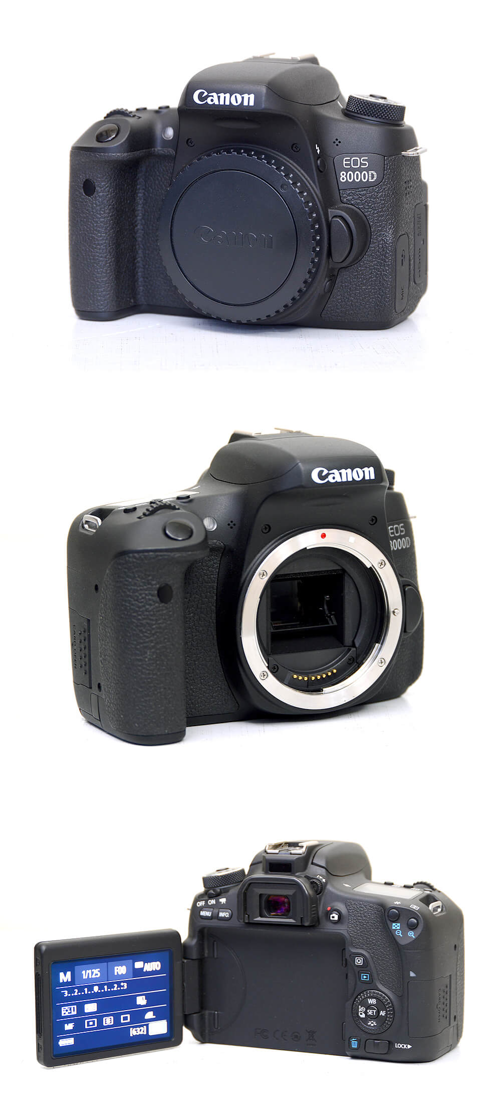 一眼レフカメラ canon EOS 8000D (w) 箱付き