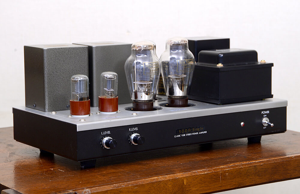 動作品 300B シングル 自作真空管パワーアンプ 6SL7/5U4G/TANGO MX-200
