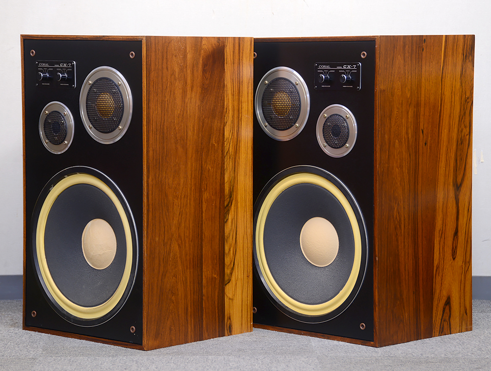 CORAL CX-7 ペアスピーカー 3WAY ヴィンテージ CORAL CX-7 3WAYスピーカー ペア CORAL CX-7 ペアスピーカー 3WAY
