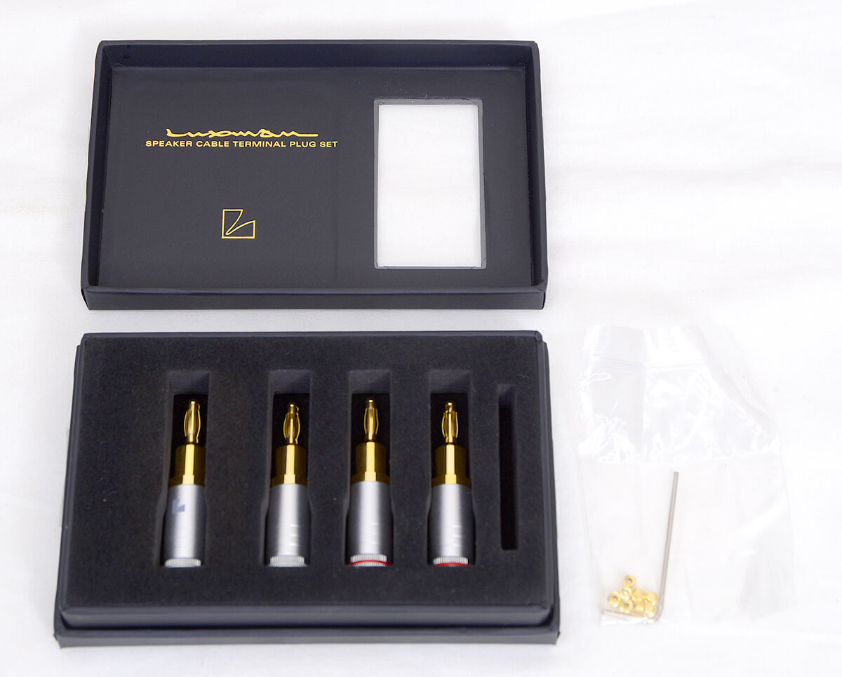 LUXMAN ラックスマン JPB-10(4個入) 真鍮無垢削り出しバナナプラグセット