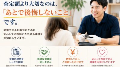 査定額より大切なのは、「あとで後悔しないこと」です！