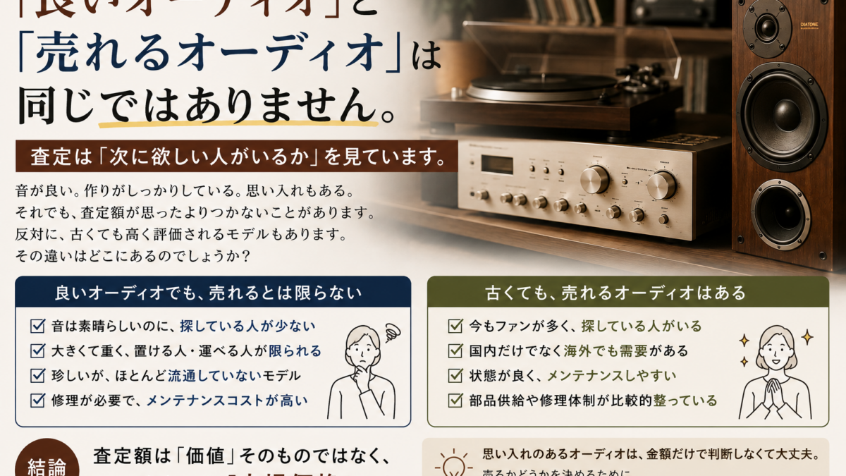 「良いオーディオ」と「売れるオーディオ」は同じではありません