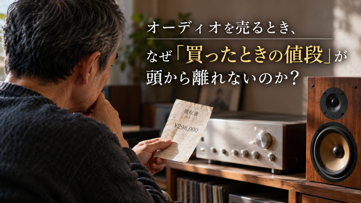 オーディオを売るとき、なぜ「買ったときの値段」が頭から離れないのか？